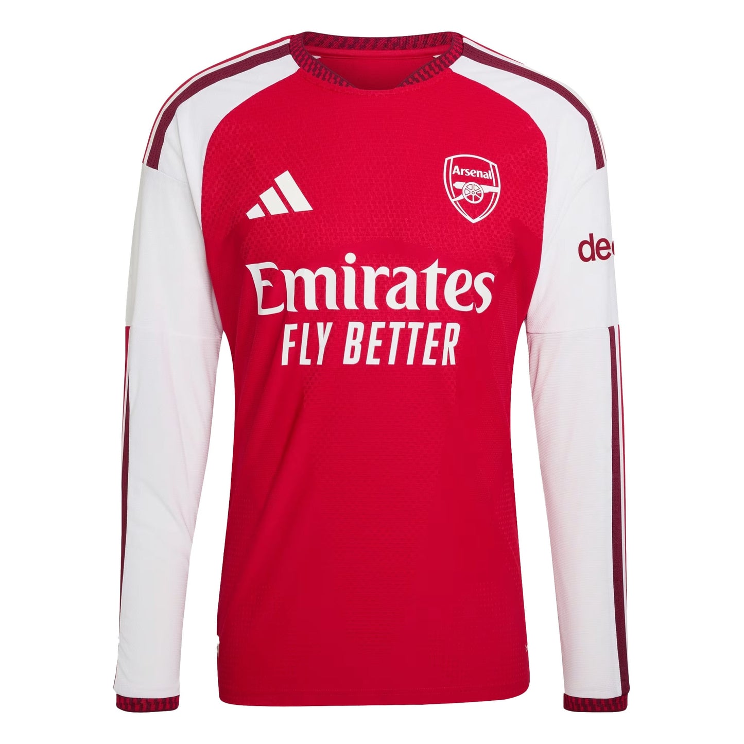 Declan Rice 41 Arsenal 2026/27 Home Long Sleeve Jersey - Men, Red