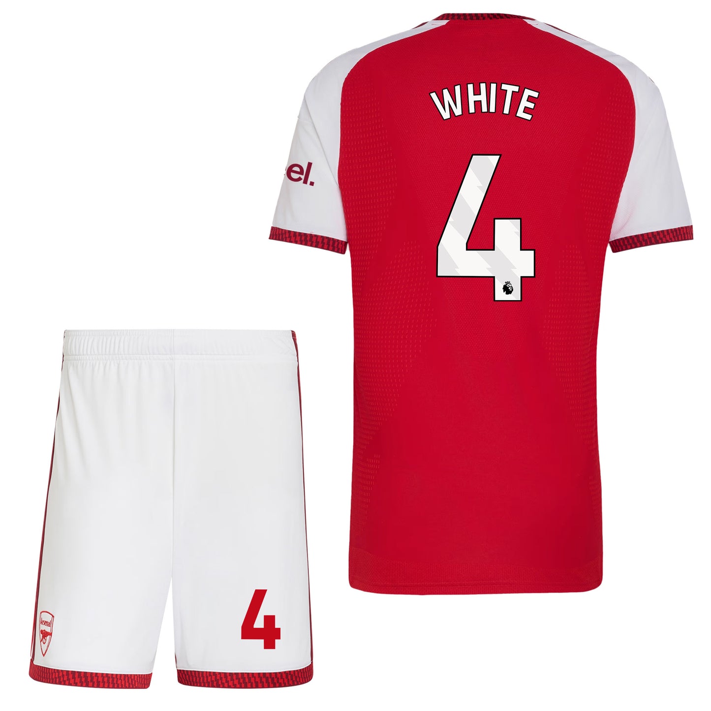 Ben White 4 Arsenal 2026/27 Home Men Jersey & Shorts Set – Red