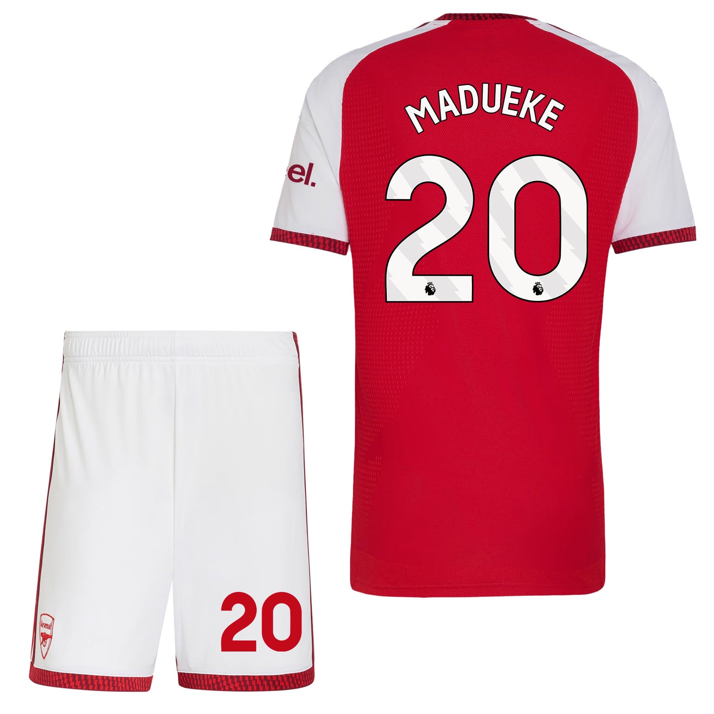 Noni Madueke 20 Arsenal 2026/27 Home Men Jersey & Shorts Set – Red