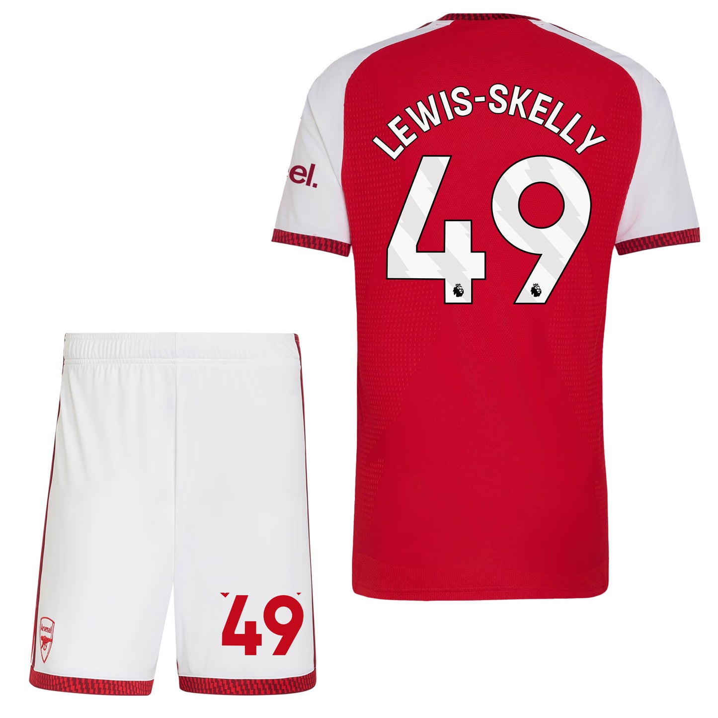 Myles Lewis-Skelly 49 Arsenal 2026/27 Home Men Jersey & Shorts Set – Red