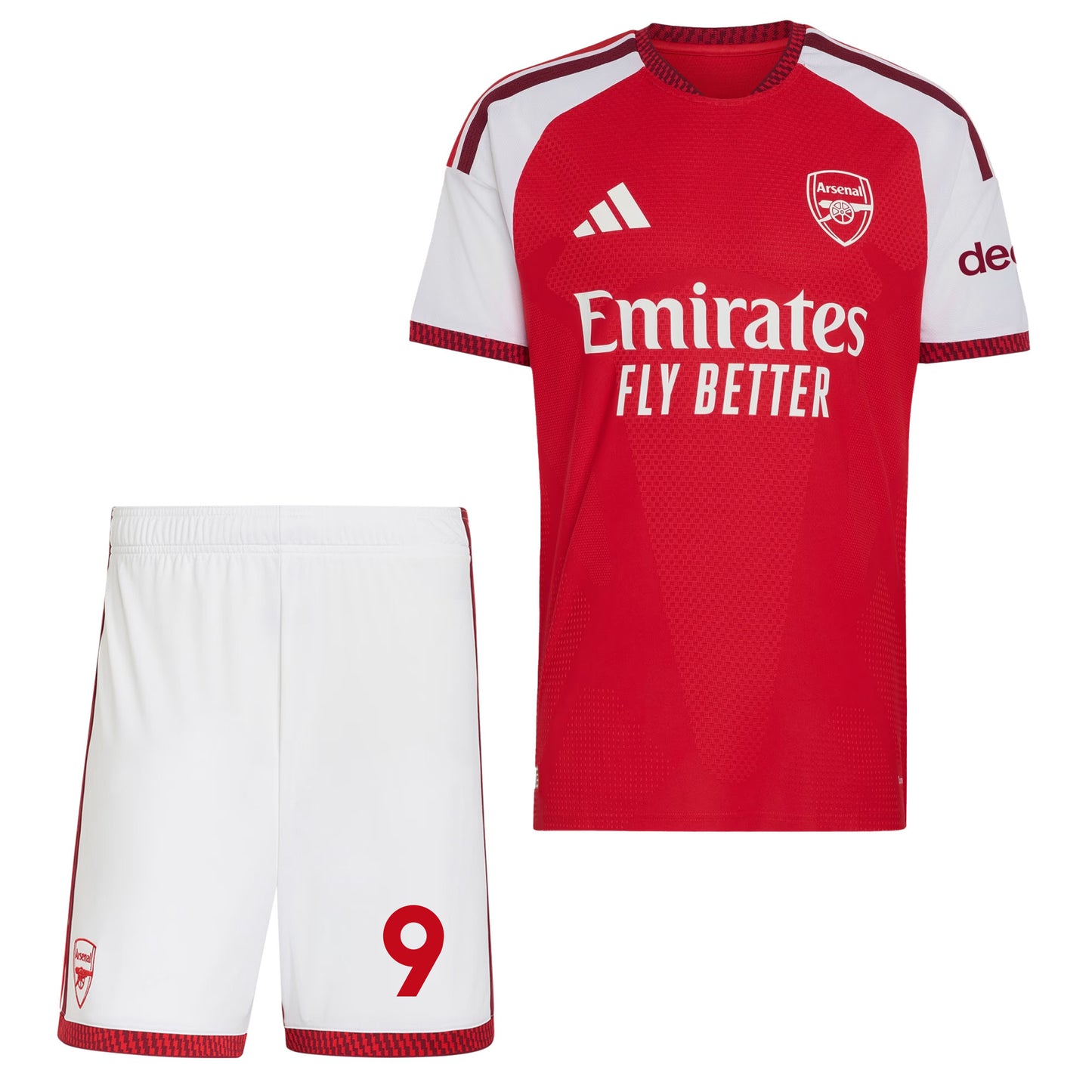 Gabriel Jesus 9 Arsenal 2026/27 Home Men Jersey & Shorts Set – Red