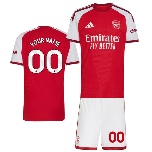 Arsenal 2026/27 Custom Name Home Men Jersey & Shorts Set – Red