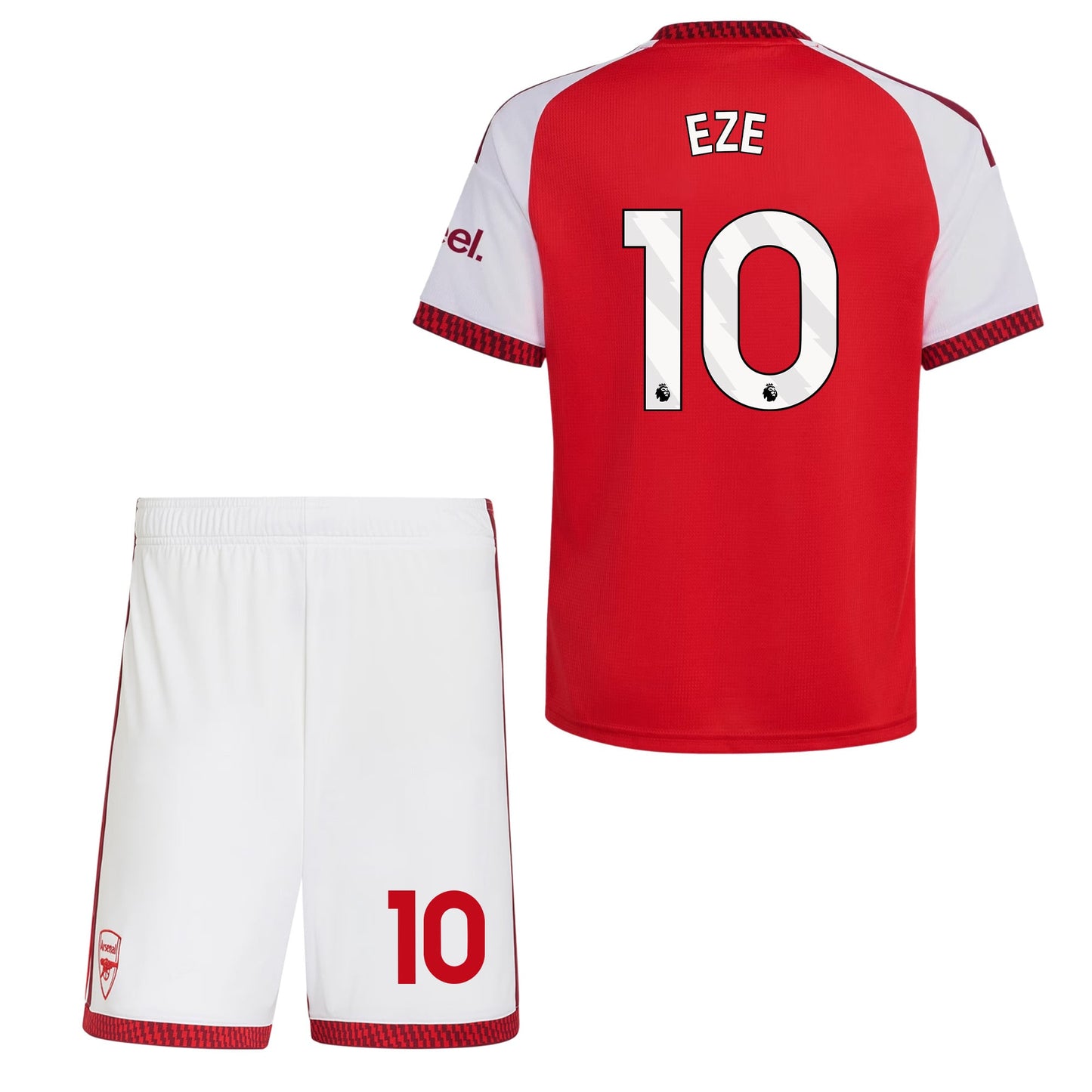 Eberechi Eze 10 Arsenal 2026/27 YOUTH Home Jersey & Shorts Set - Red