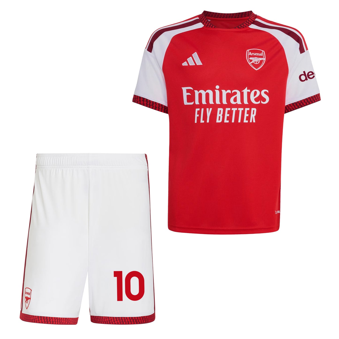 Eberechi Eze 10 Arsenal 2026/27 YOUTH Home Jersey & Shorts Set - Red