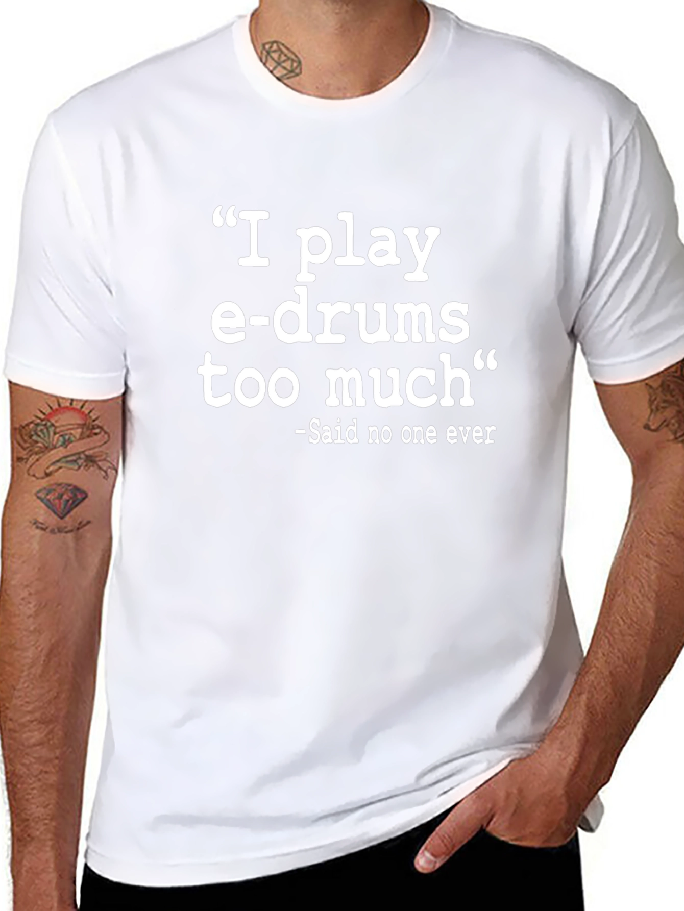I Play E-Drums Funny Graphic Tee