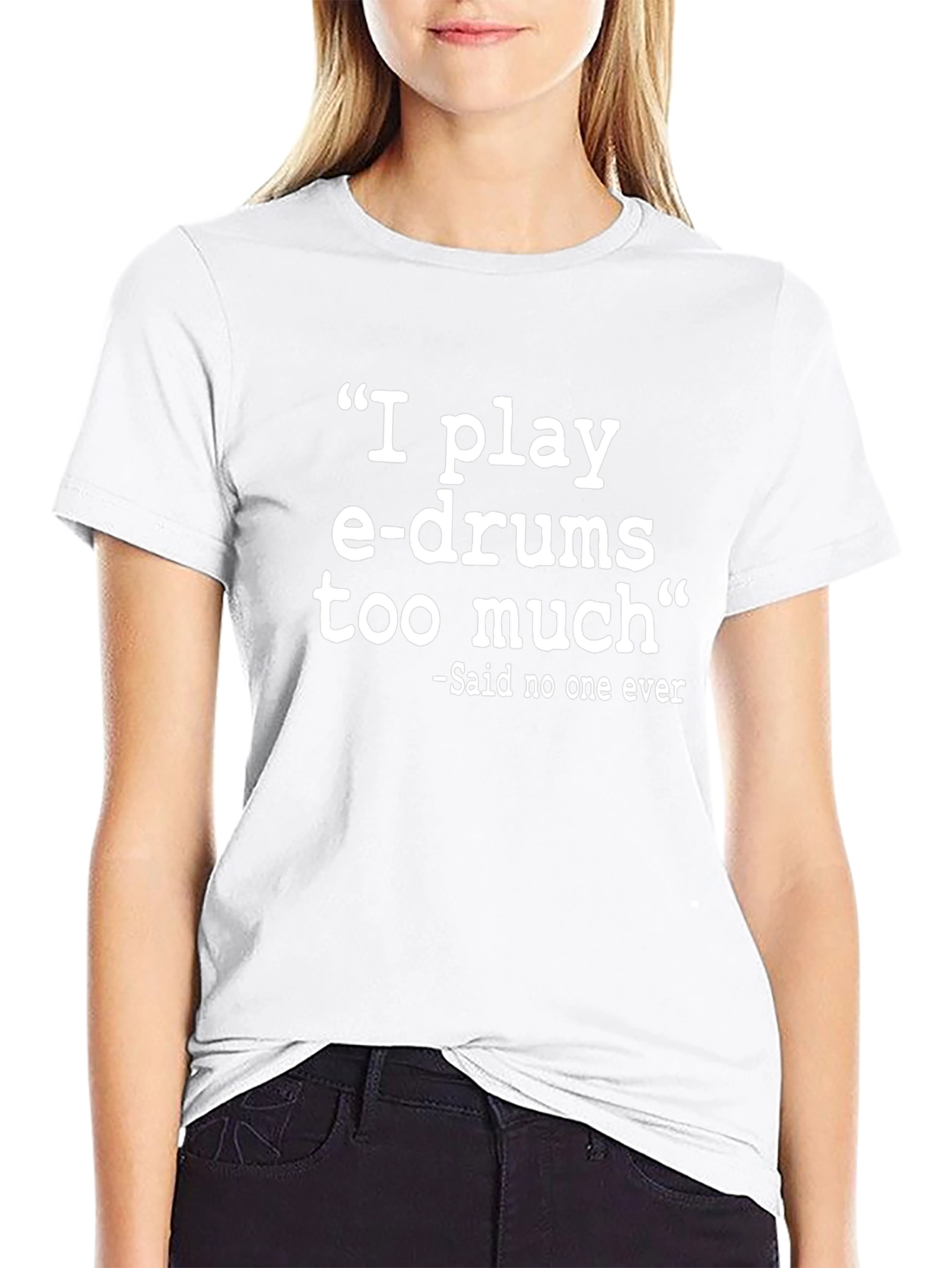 I Play E-Drums Funny Graphic Tee