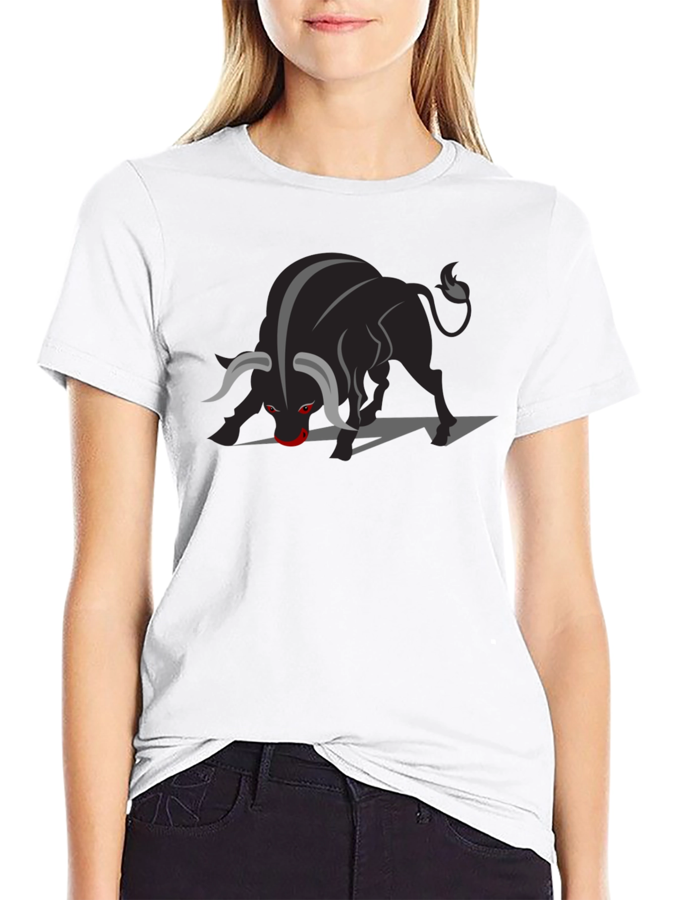 Black Bull Graphic Tee - Bold & Stylish