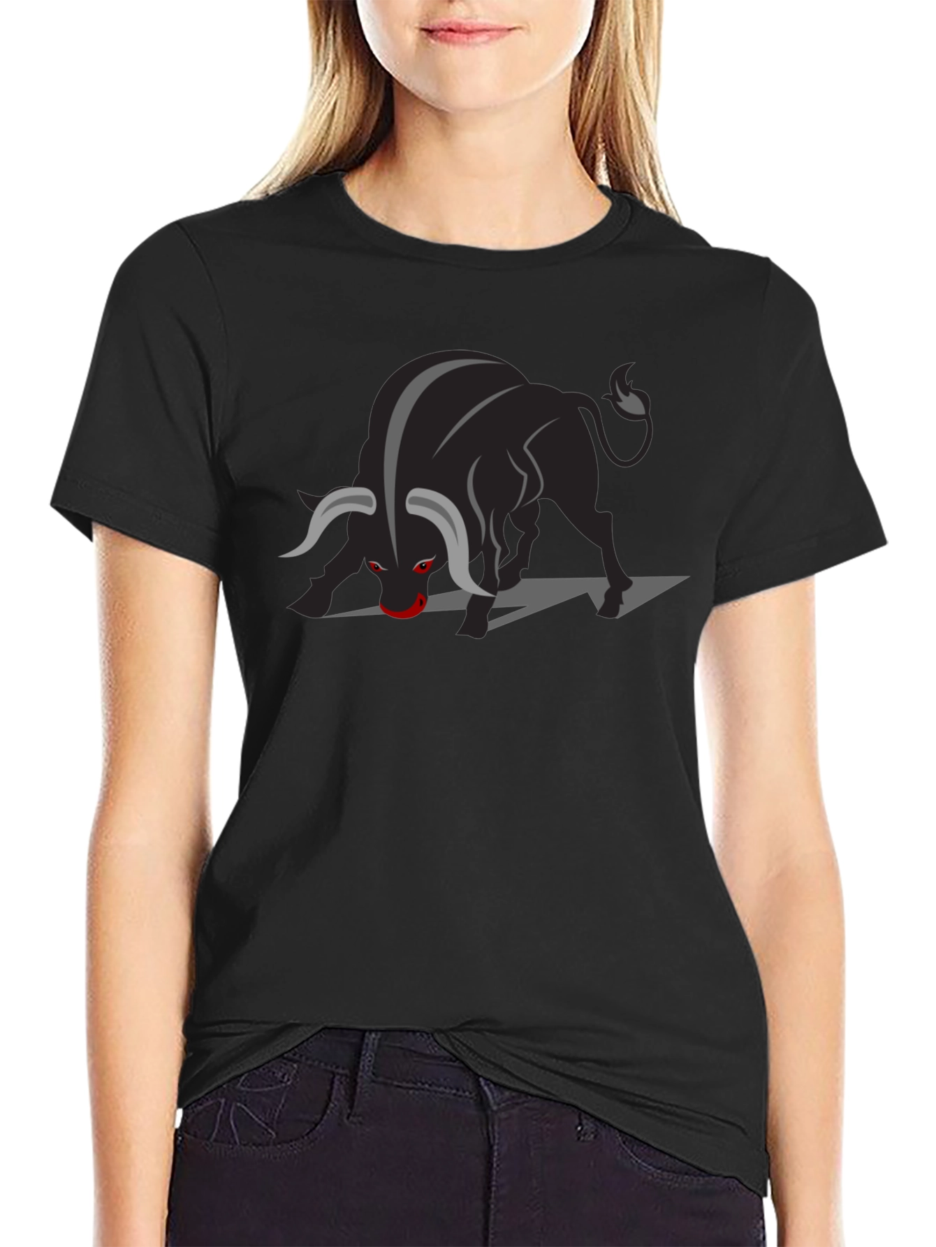 Black Bull Graphic Tee - Bold & Stylish