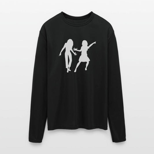 2 Party Women Friends Crew Dancing Team Silhouette