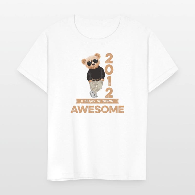 2012 Geburtstag Teddy Bear Awesome