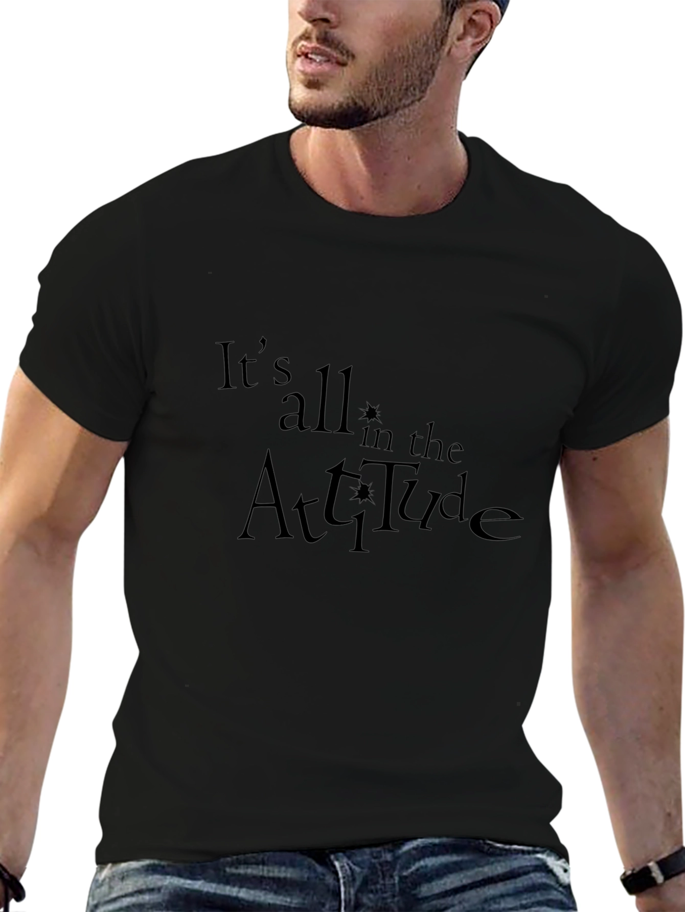 Attitude Graphic Tee - Stylish & Comfortable