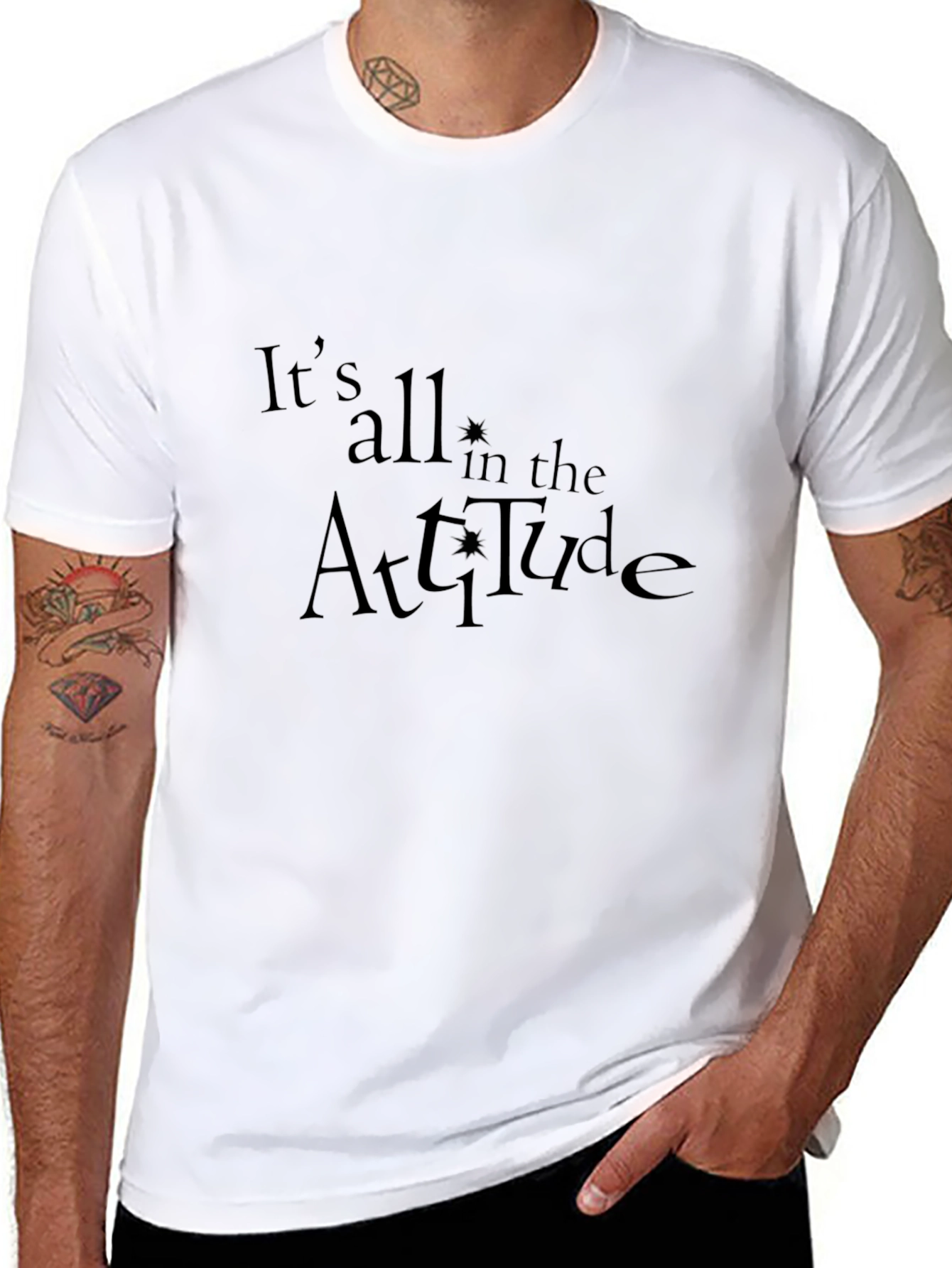 Attitude Graphic Tee - Stylish & Comfortable