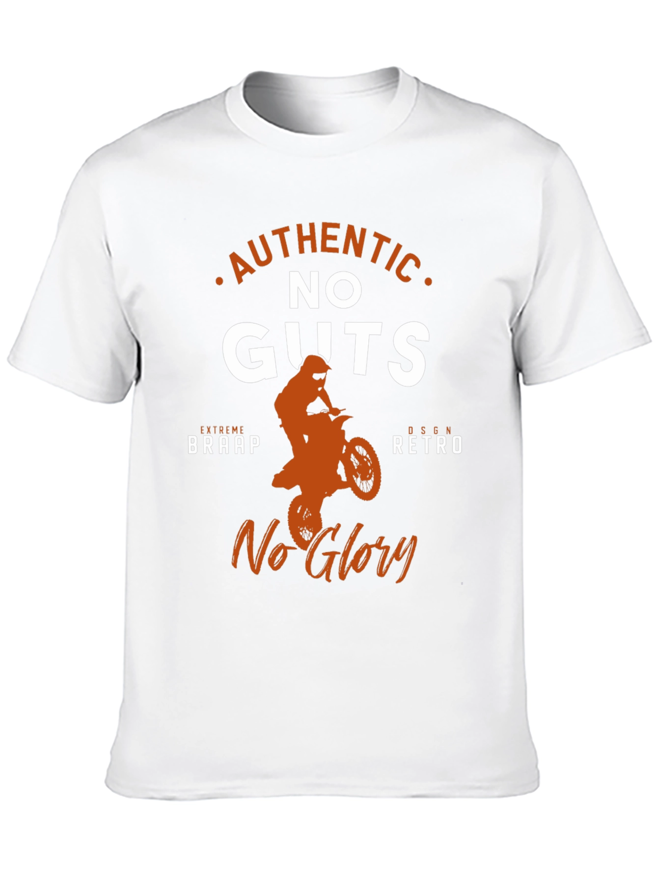 Authentic No Guts No Glory Motocross Graphic Tee