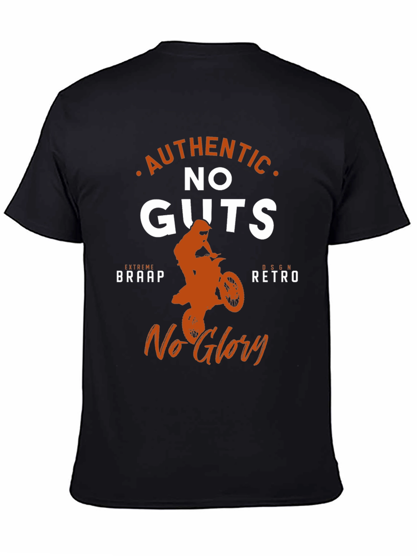 Authentic No Guts No Glory Motocross Graphic Tee