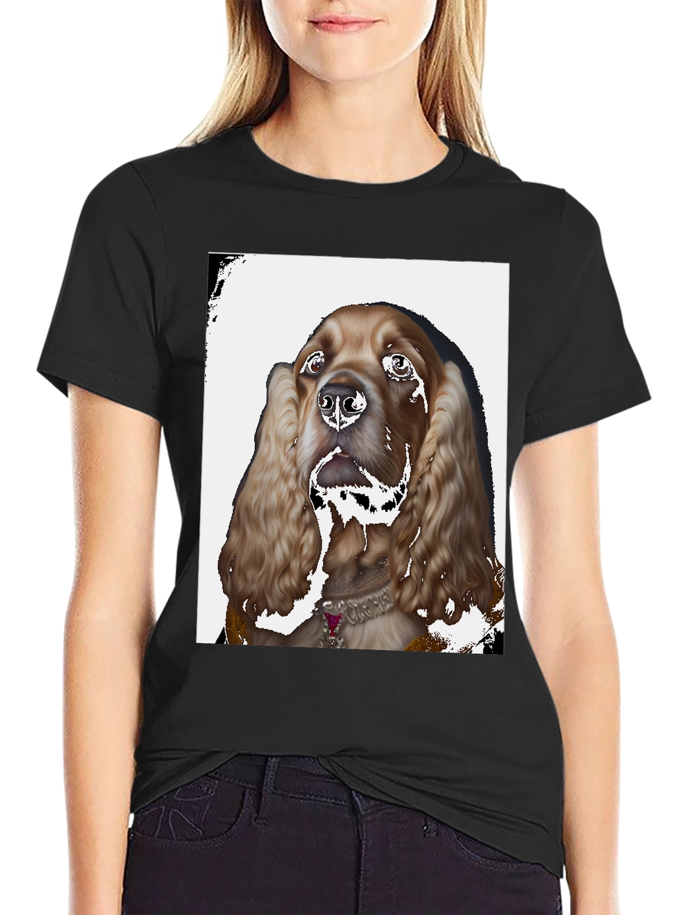 Cocker Spaniel T-Shirt - Unique Pet Portrait Tee
