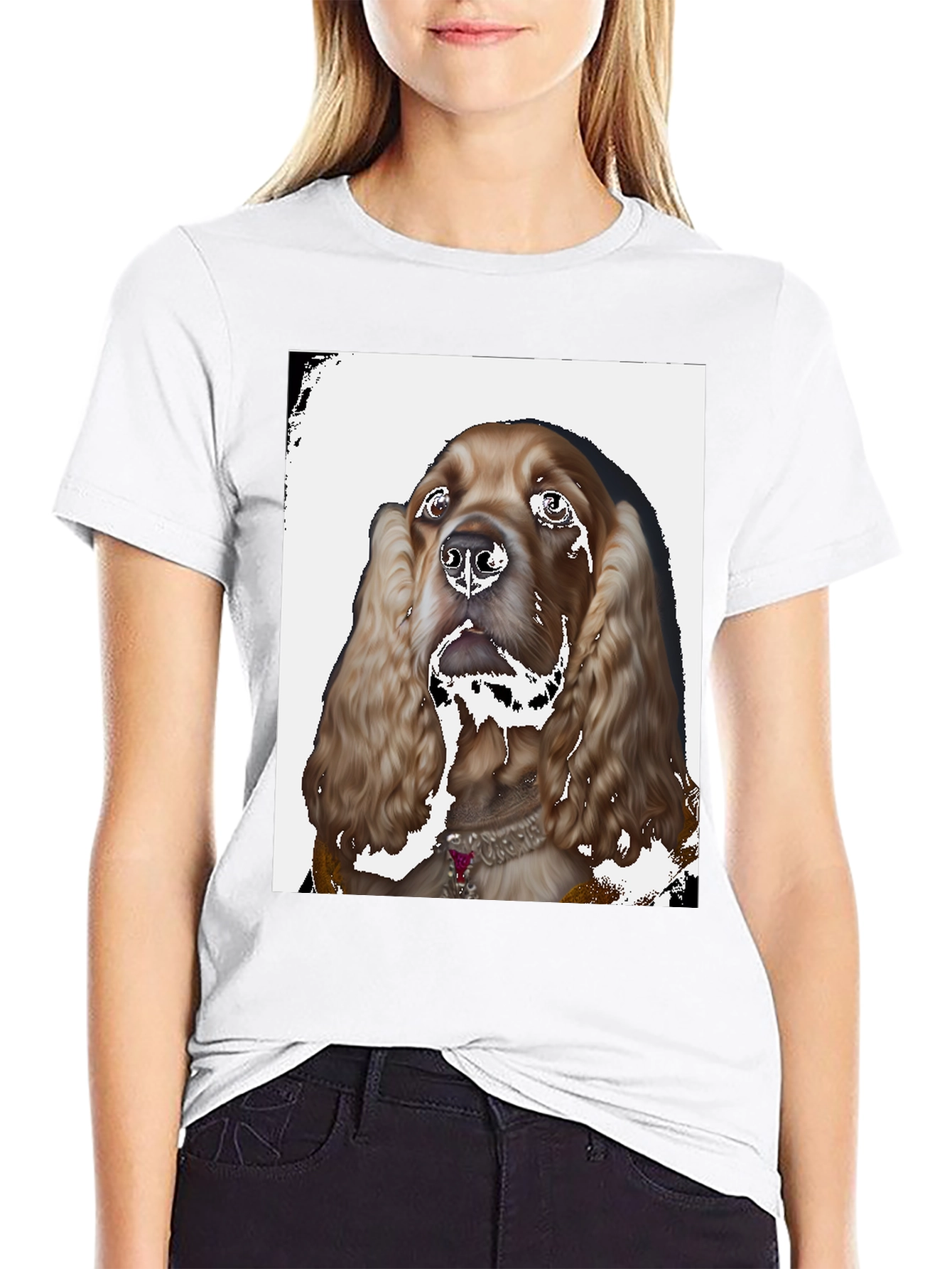 Cocker Spaniel T-Shirt - Unique Pet Portrait Tee