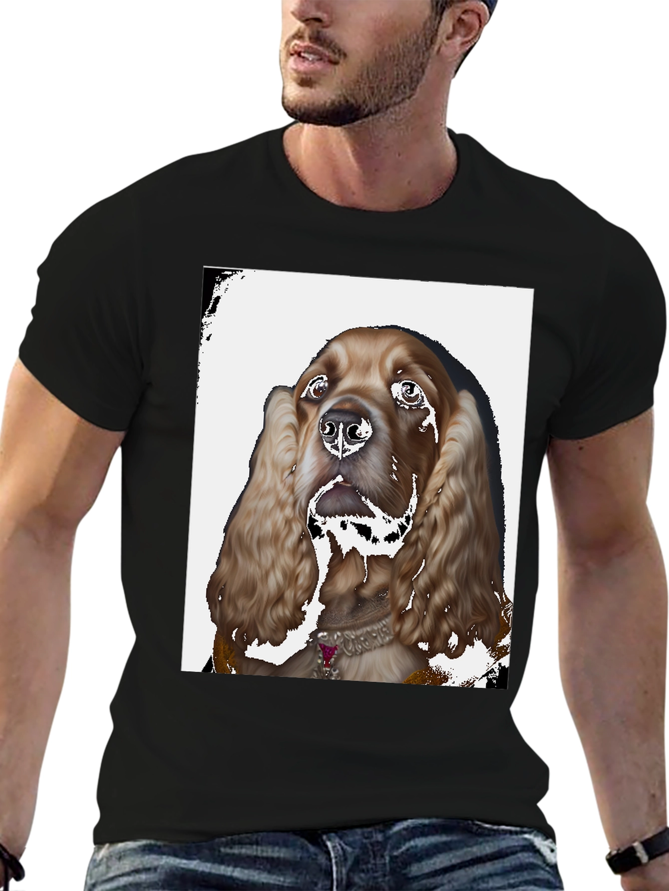 Cocker Spaniel T-Shirt - Unique Pet Portrait Tee