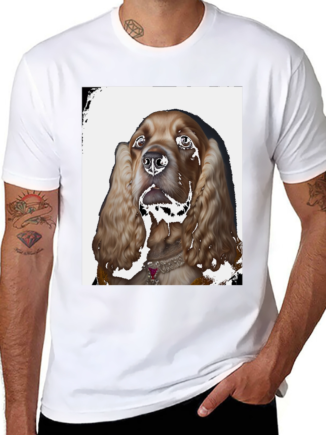 Cocker Spaniel T-Shirt - Unique Pet Portrait Tee