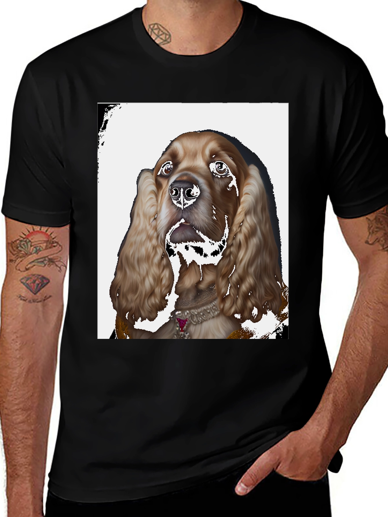Cocker Spaniel T-Shirt - Unique Pet Portrait Tee