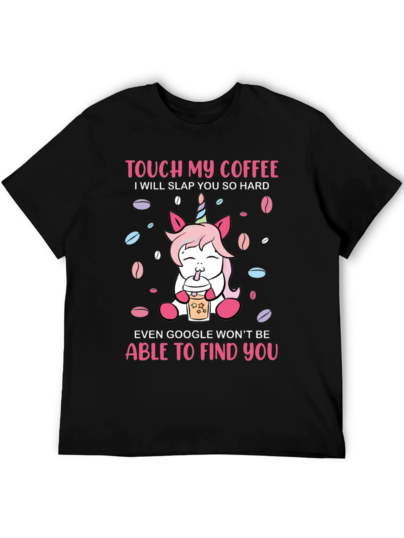 Unicorn Coffee Slap Graphic T-Shirt