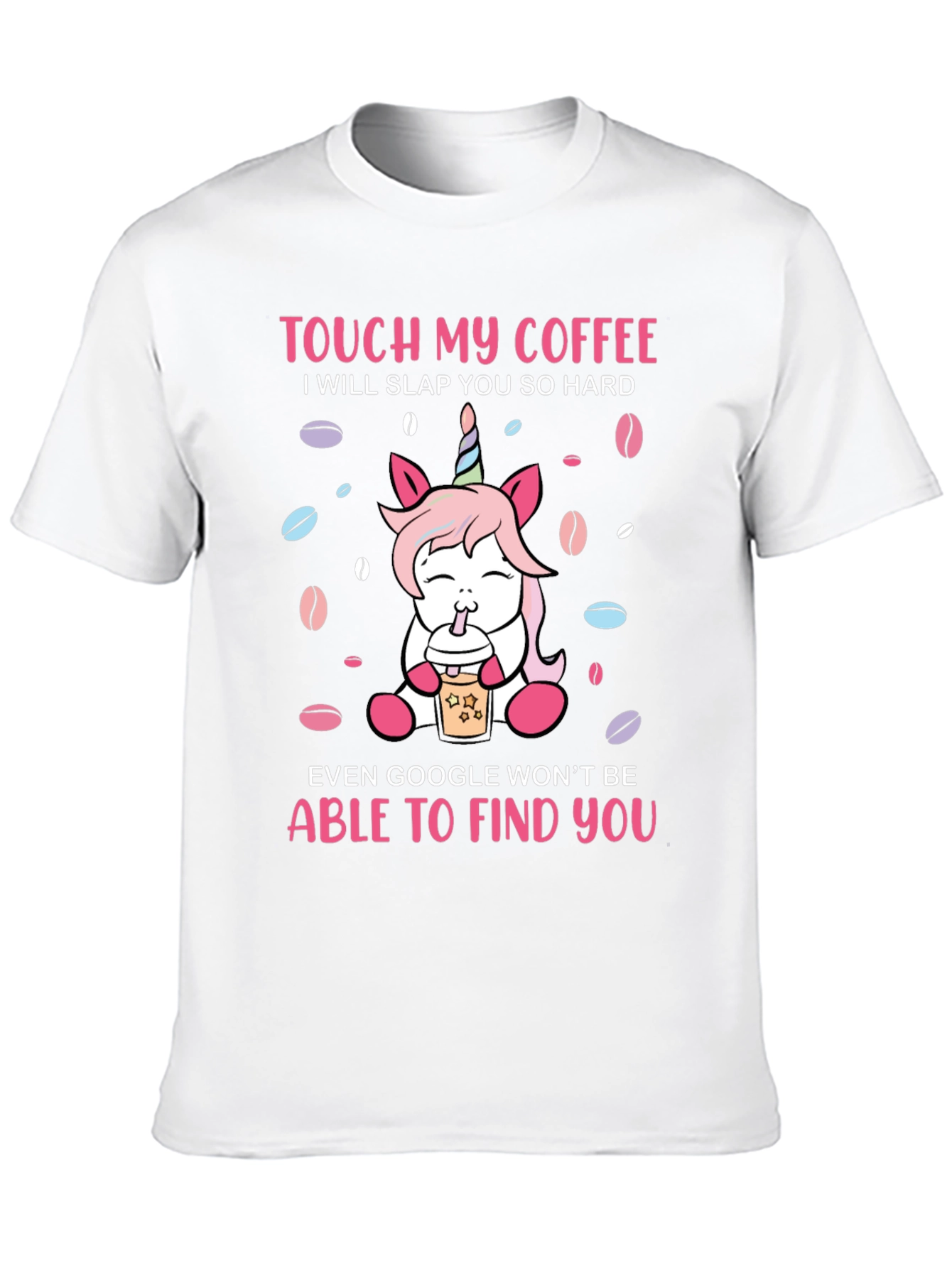 Unicorn Coffee Slap Graphic T-Shirt