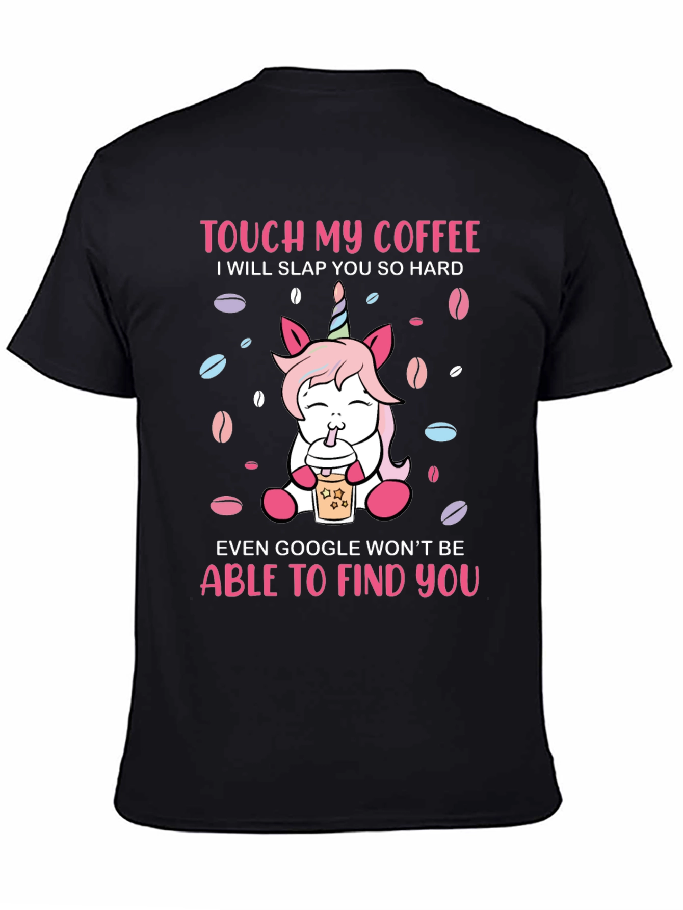 Unicorn Coffee Slap Graphic T-Shirt