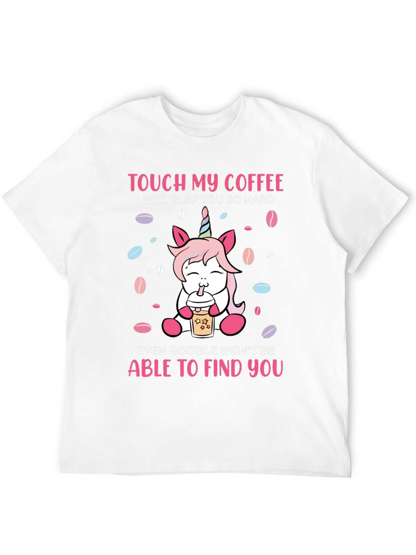 Unicorn Coffee Slap Graphic T-Shirt