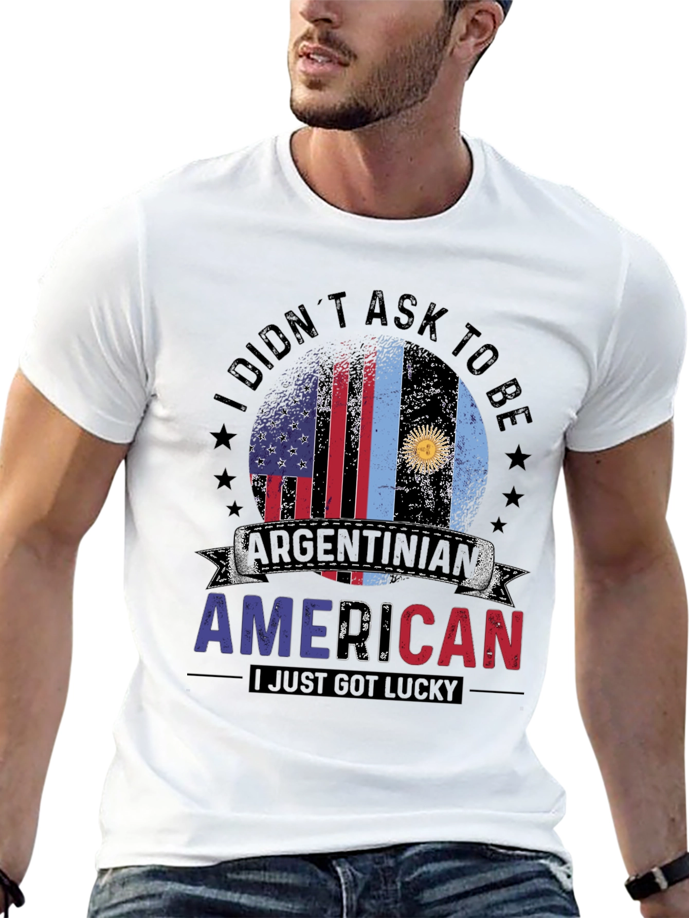 Argentinian American Lucky Graphic T-Shirt