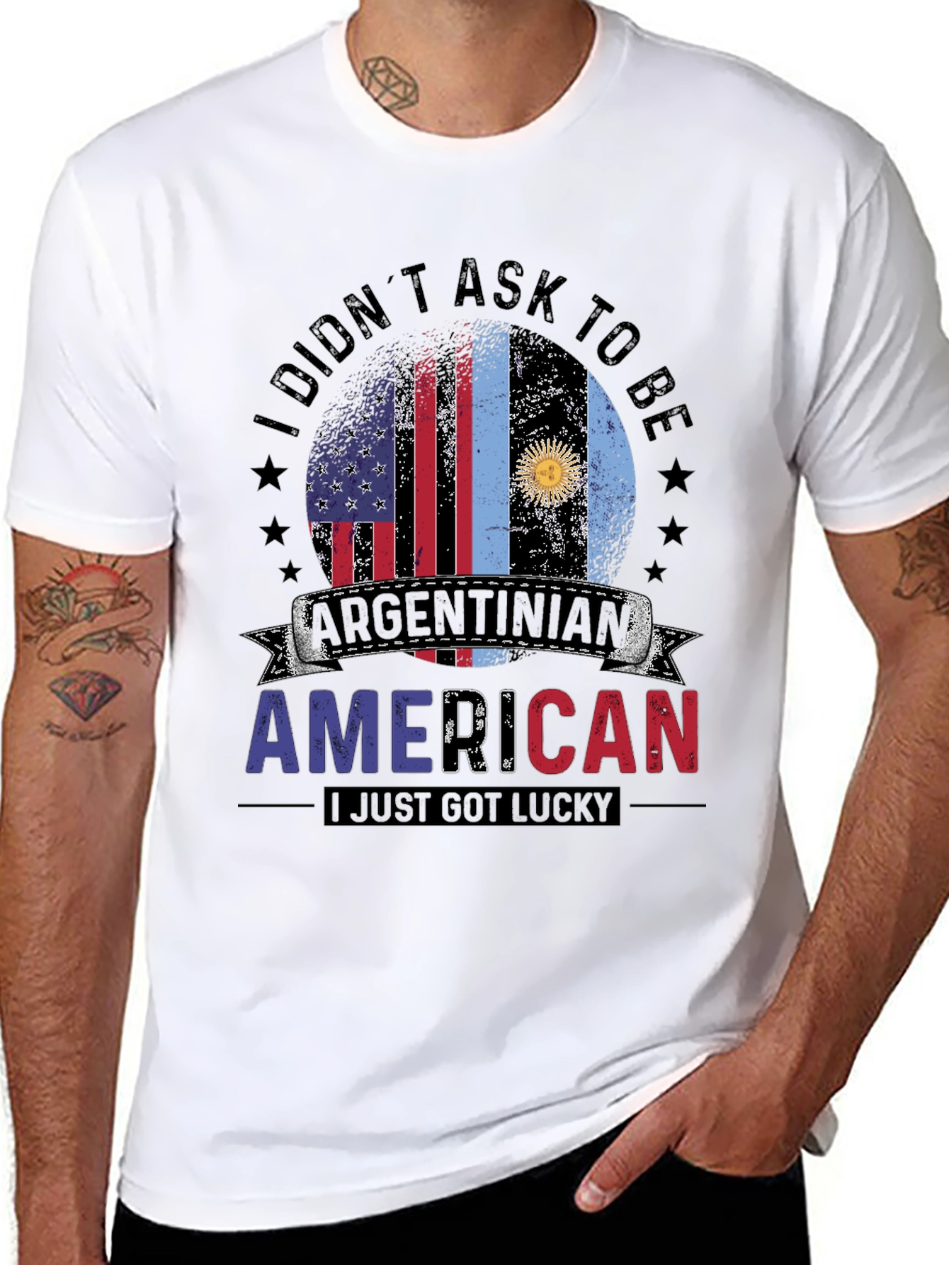 Argentinian American Lucky Graphic T-Shirt