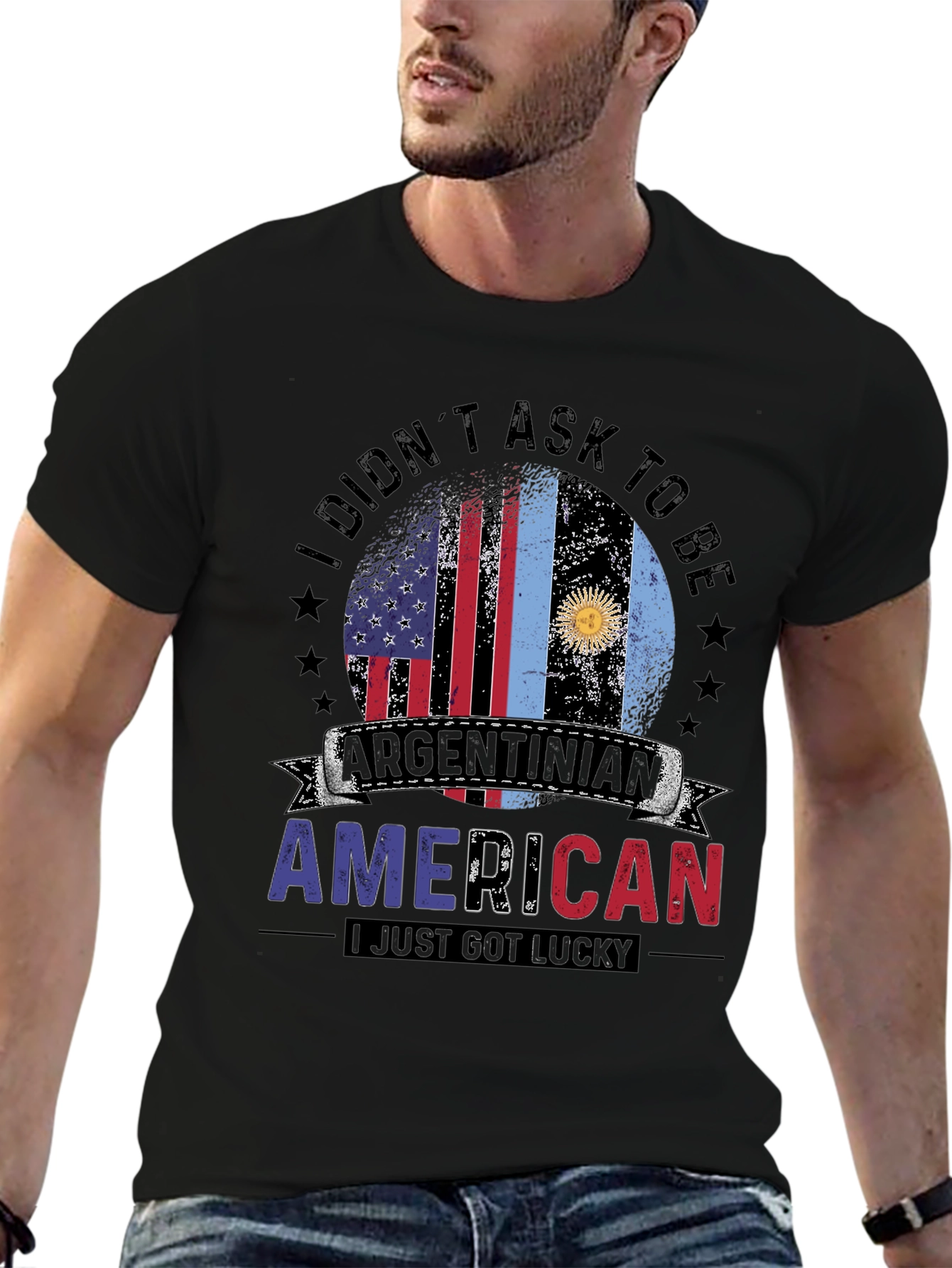 Argentinian American Lucky Graphic T-Shirt