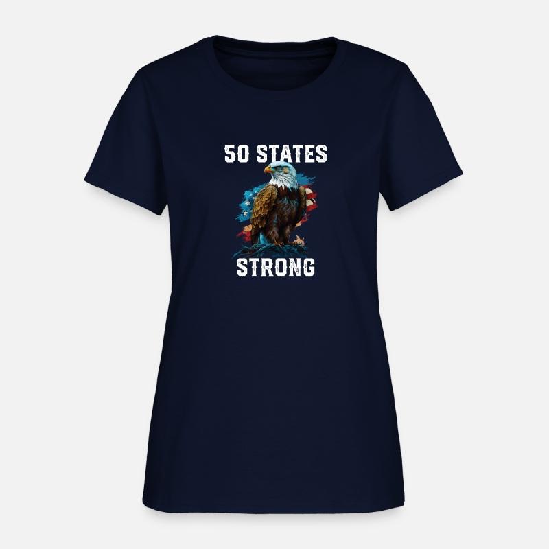 50 States Strong American Bald Eagle America 4th