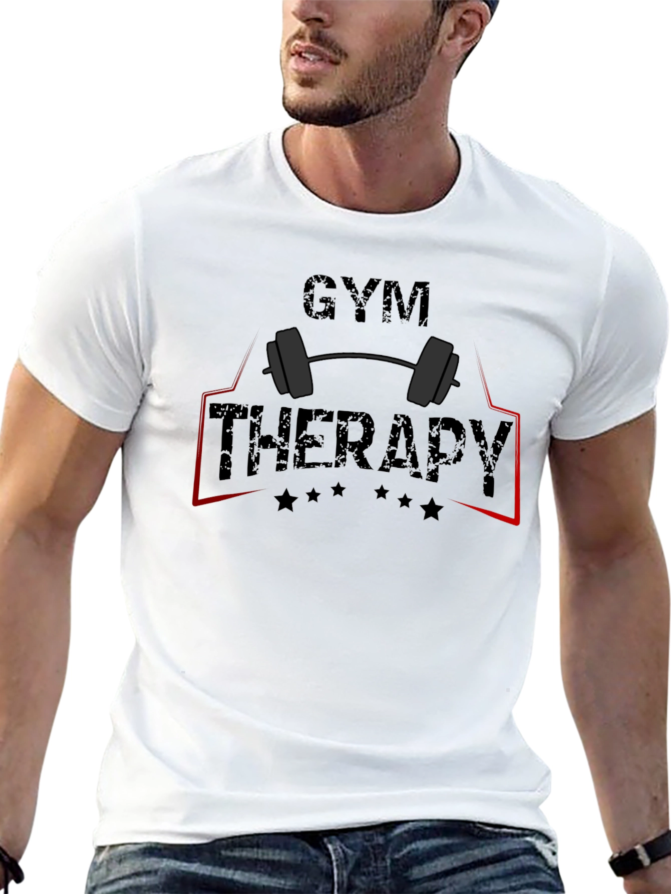 Gym Therapy Graphic Tee - Workout Motivation Shirt