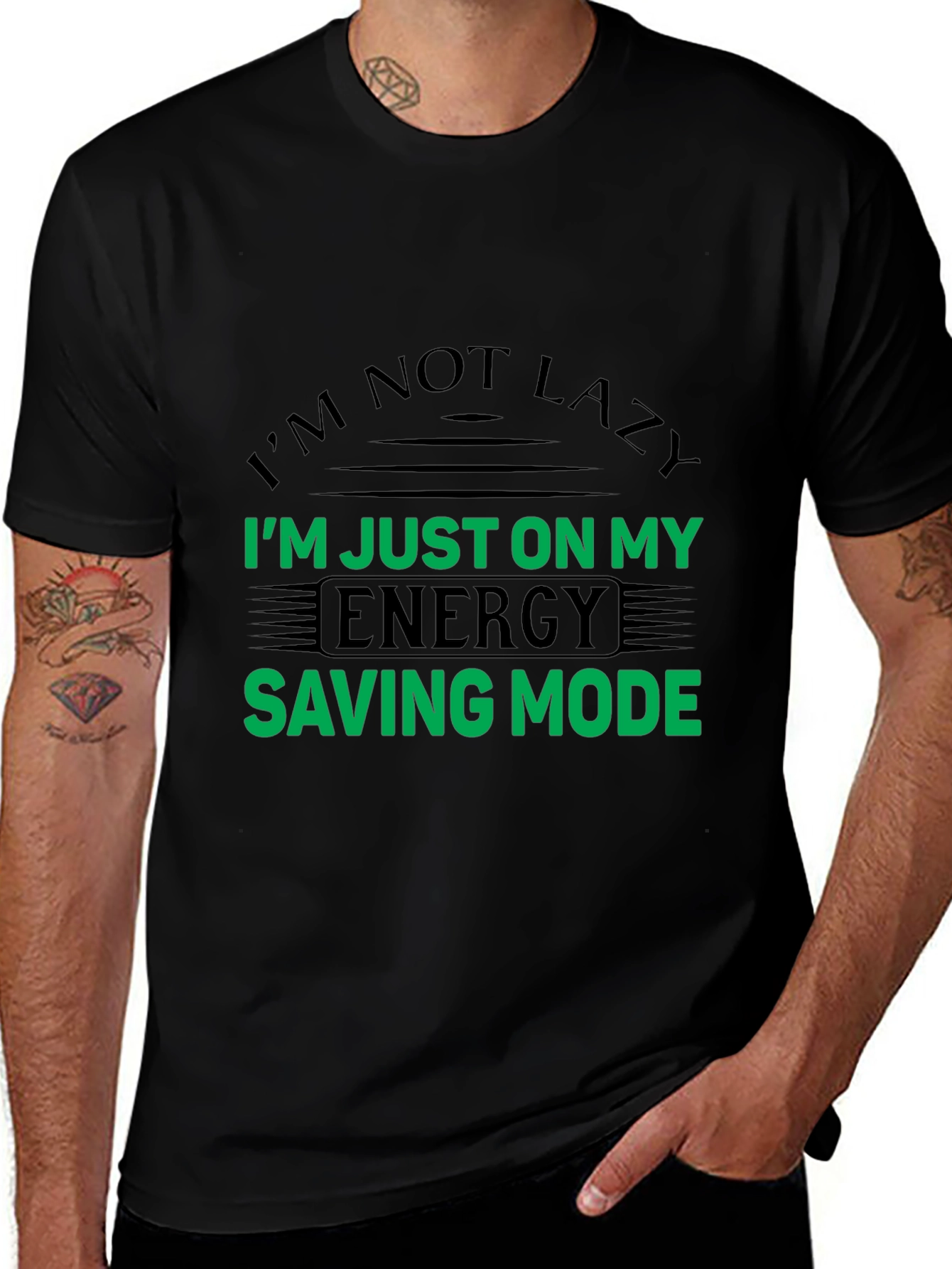 Energy Saving Mode Funny T-Shirt