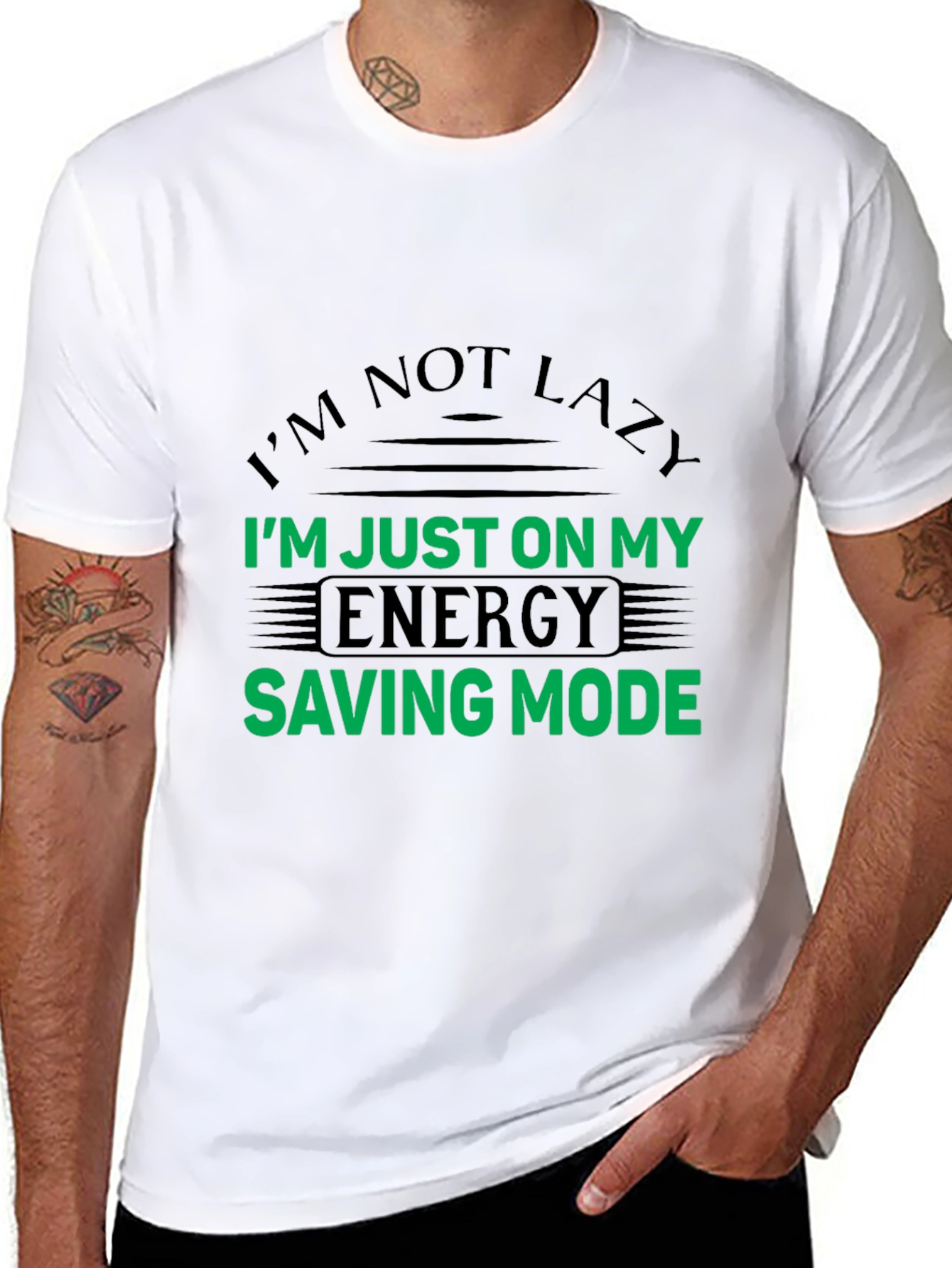 Energy Saving Mode Funny T-Shirt