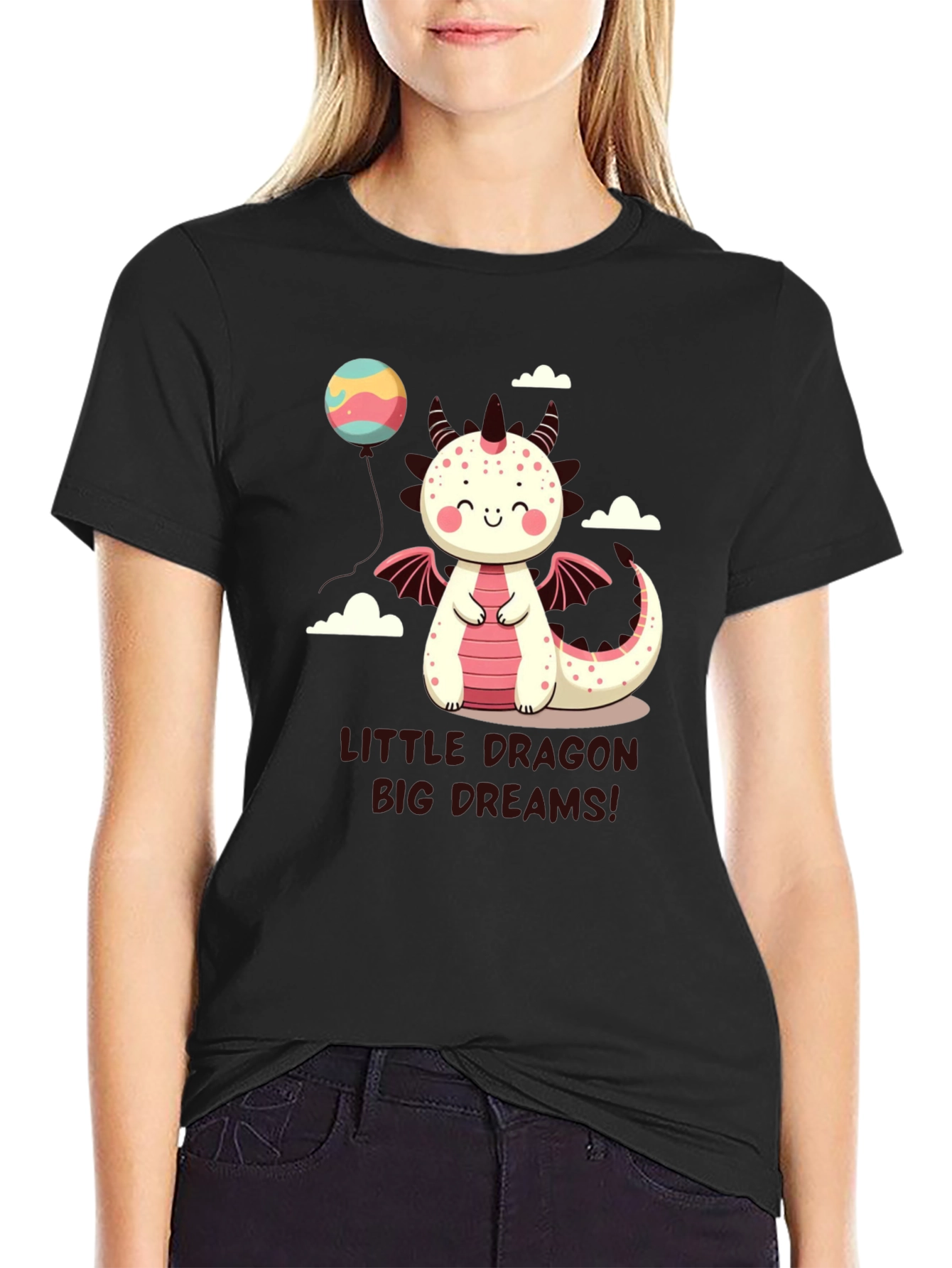 Cute Dragon Graphic Tee - Little Dragon Big Dreams!