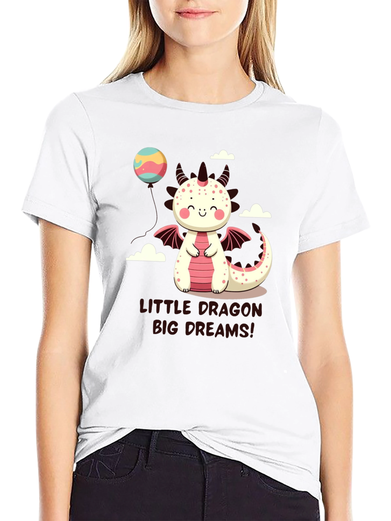 Cute Dragon Graphic Tee - Little Dragon Big Dreams!