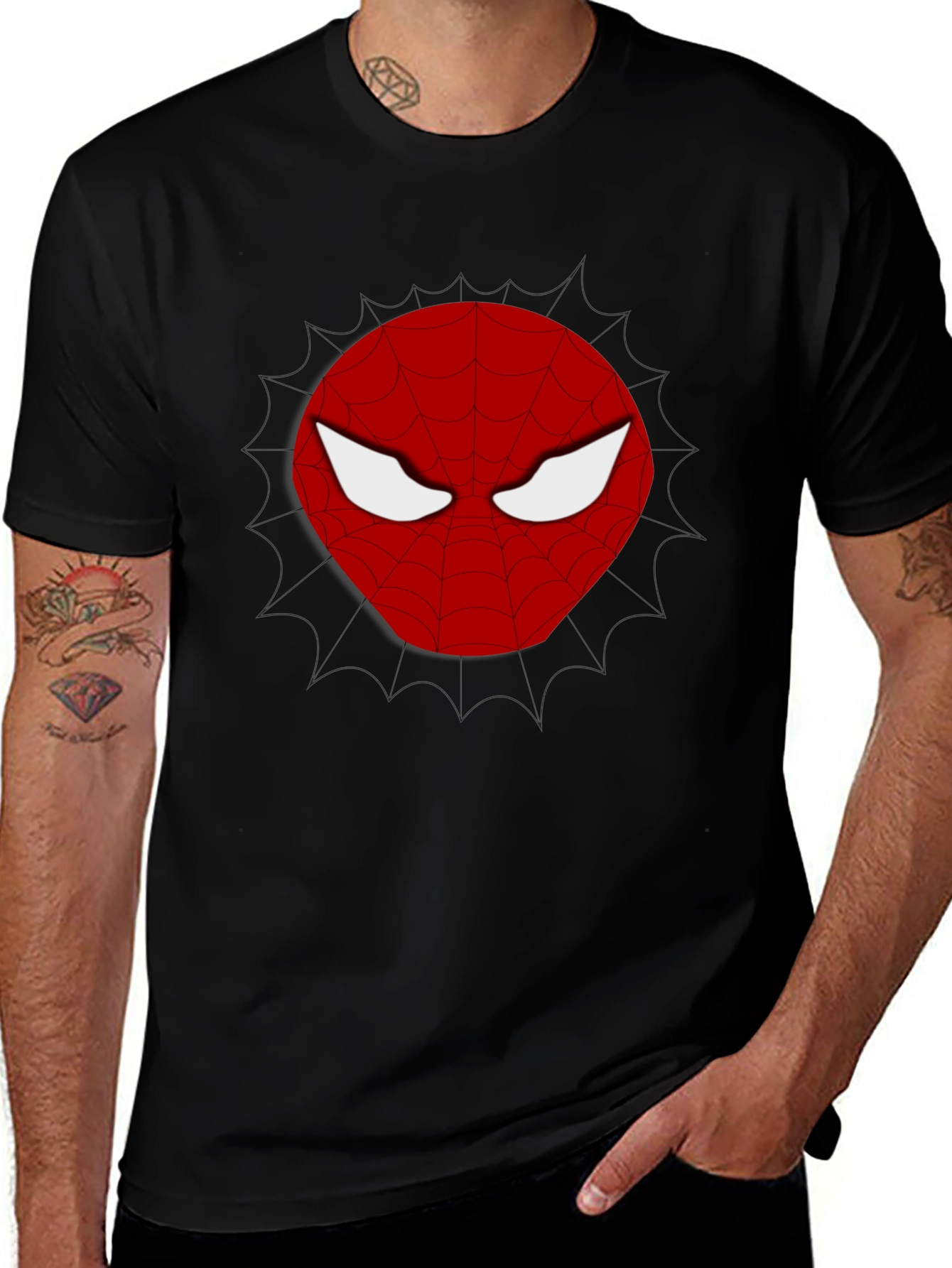 Spider Hero Tee - Classic Comic Style