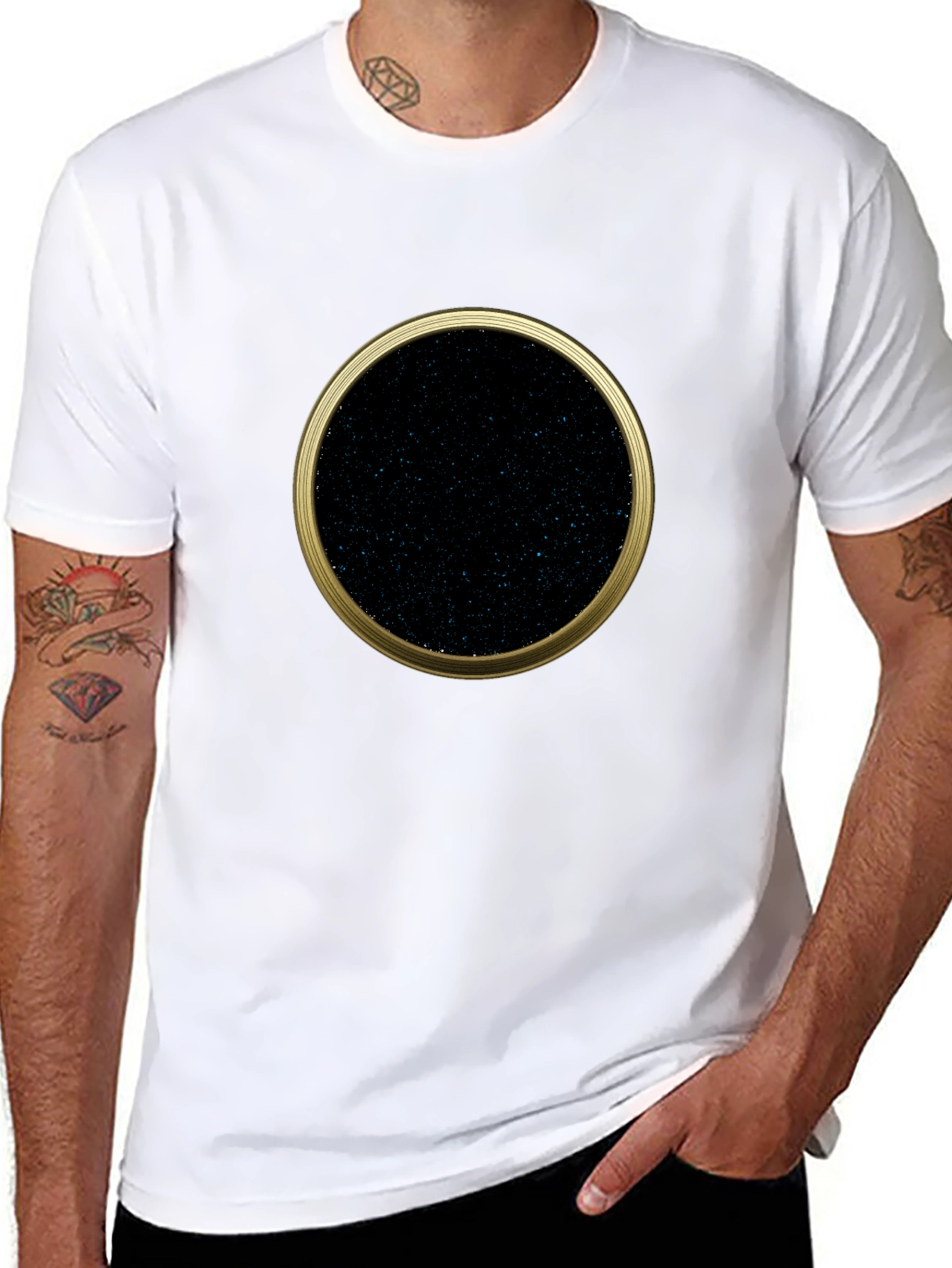 Black Hole Portal Graphic Tee