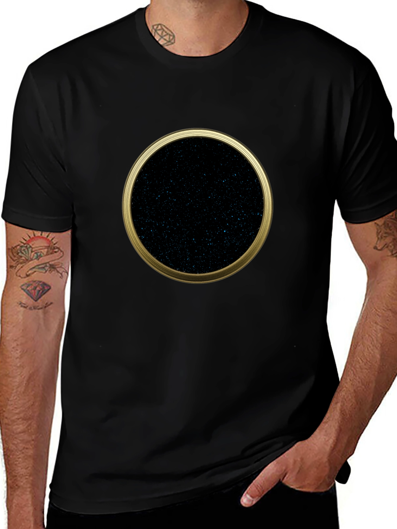 Black Hole Portal Graphic Tee