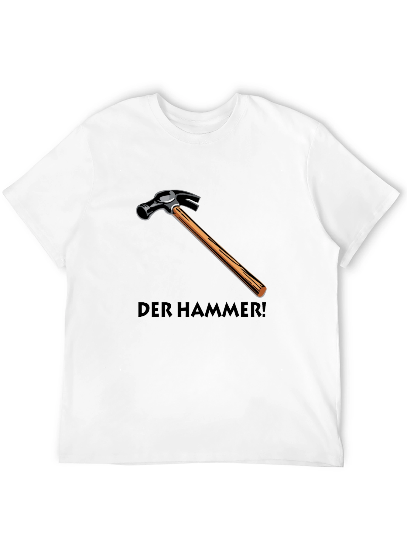 Der Hammer! Graphic Tee - Black Cotton Hammer T-Shirt