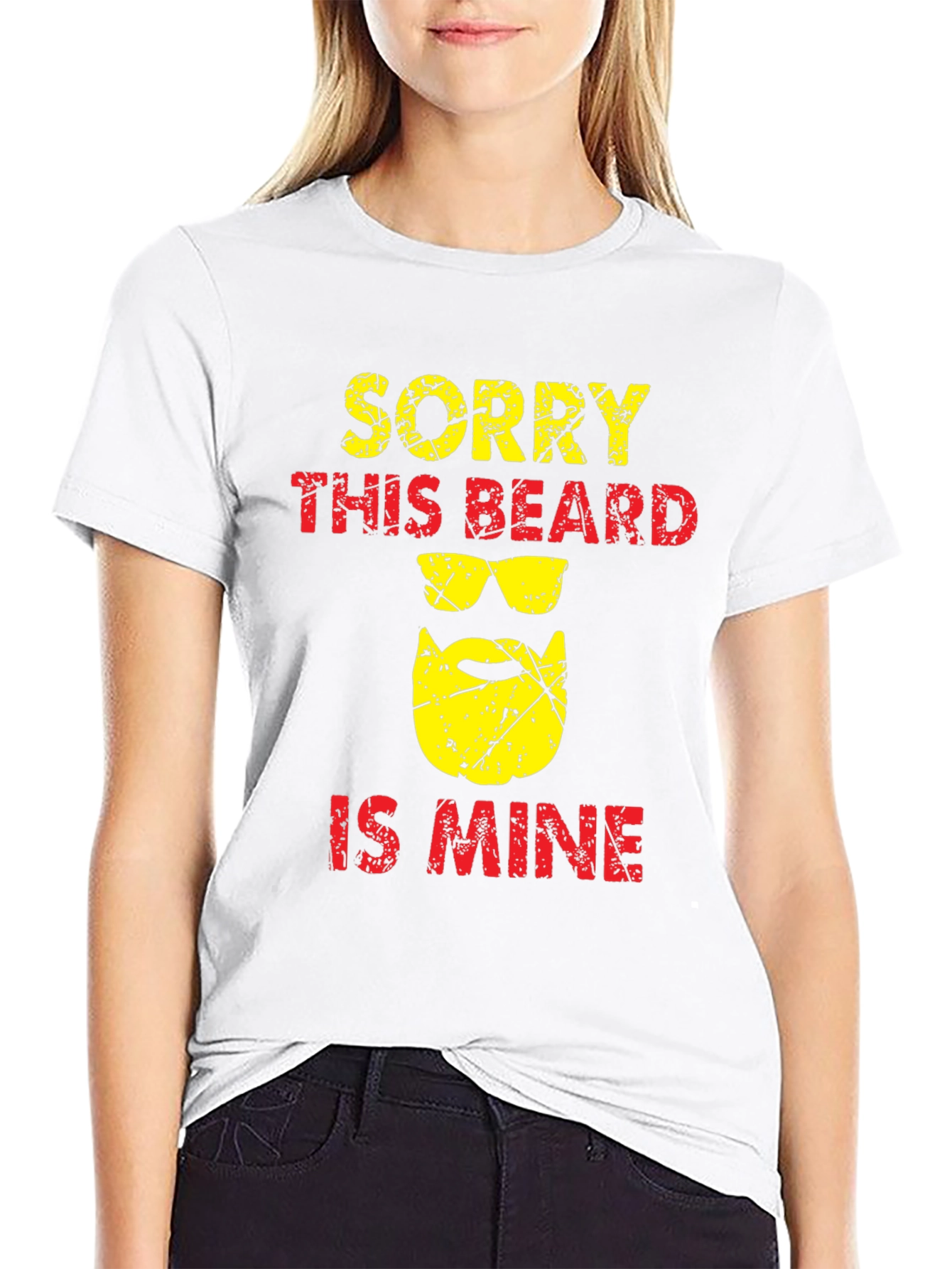 Sorry This Beard Is Mine Funny T-Shirt