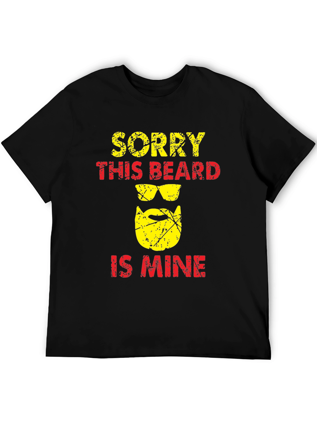 Sorry This Beard Is Mine Funny T-Shirt