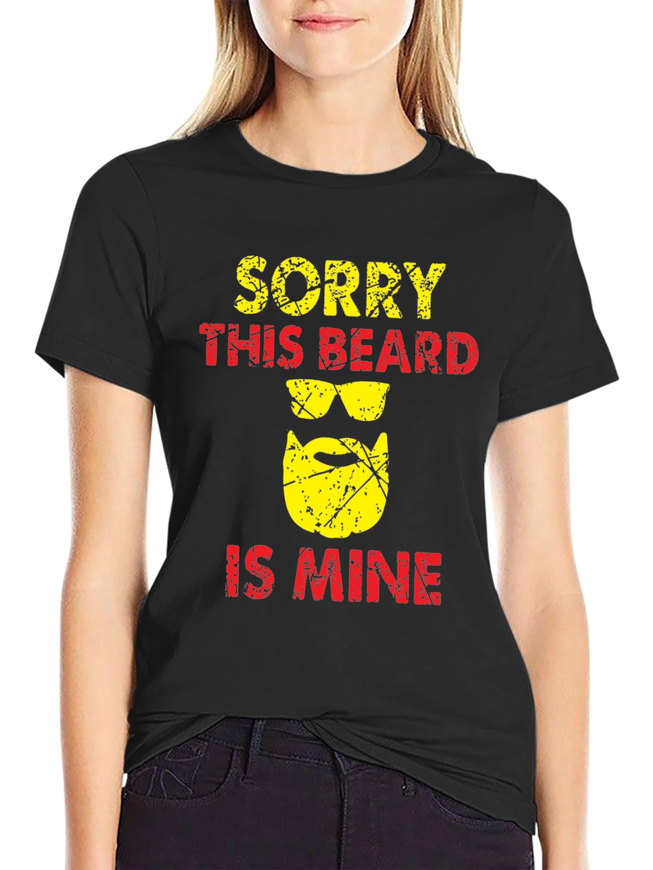Sorry This Beard Is Mine Funny T-Shirt