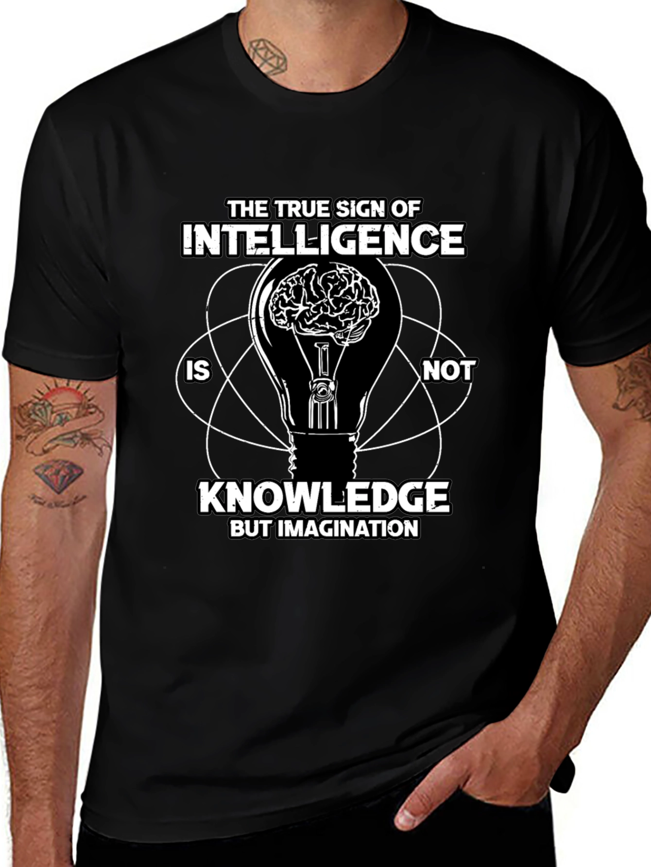 Intelligence Imagination Graphic T-Shirt