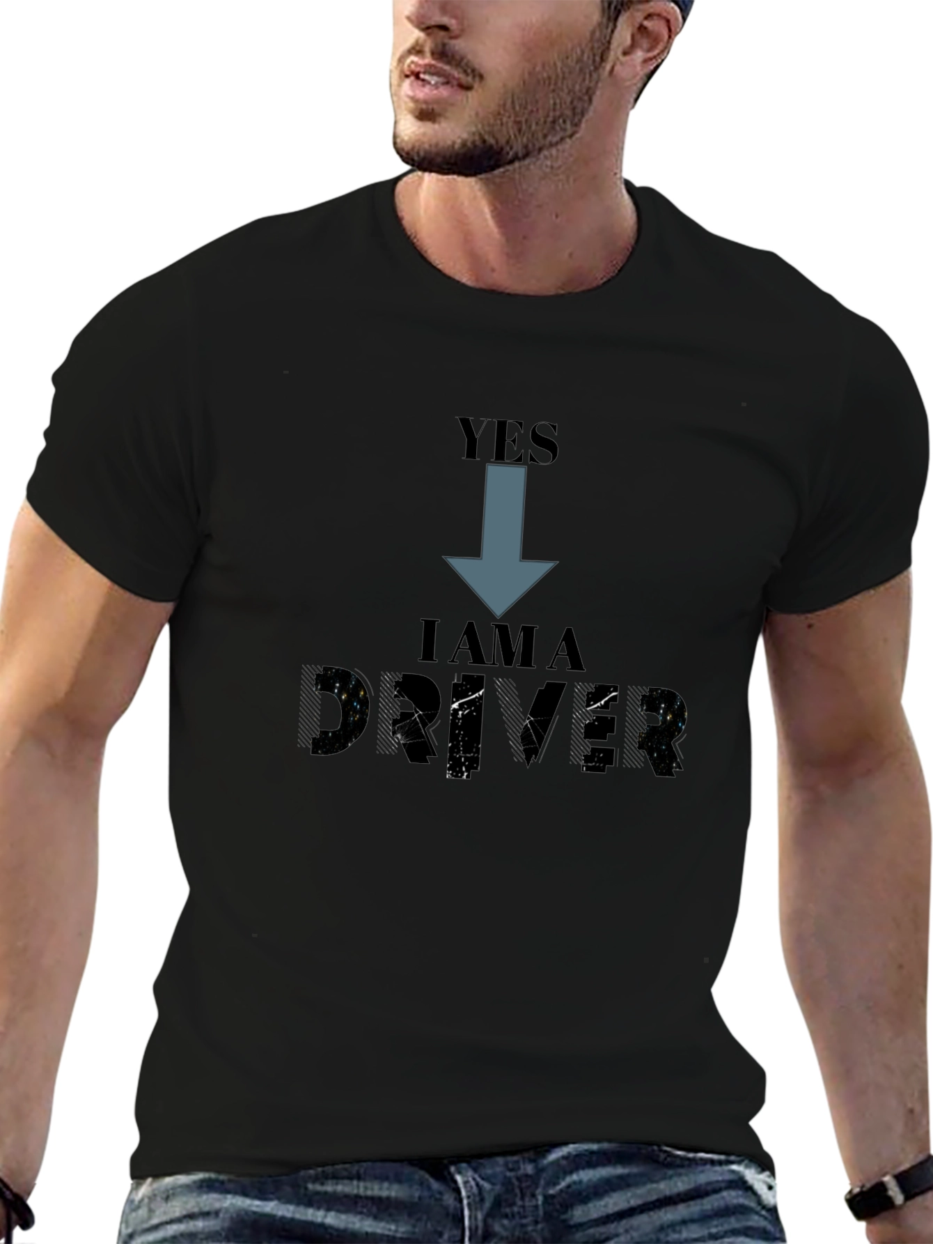 Yes I am a Driver T-Shirt - Black