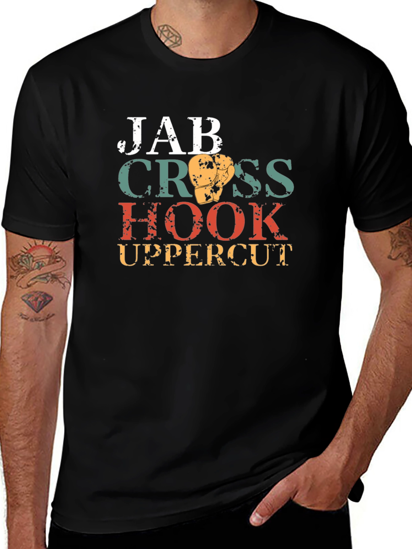 Jab Cross Hook Uppercut Boxing T-Shirt