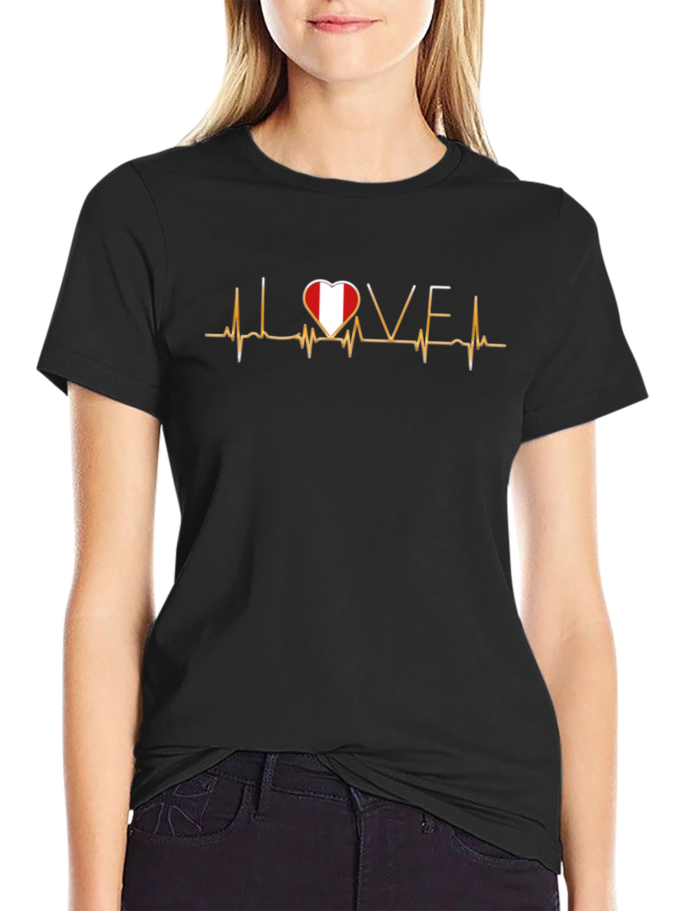 Love Peru Heartbeat T-Shirt