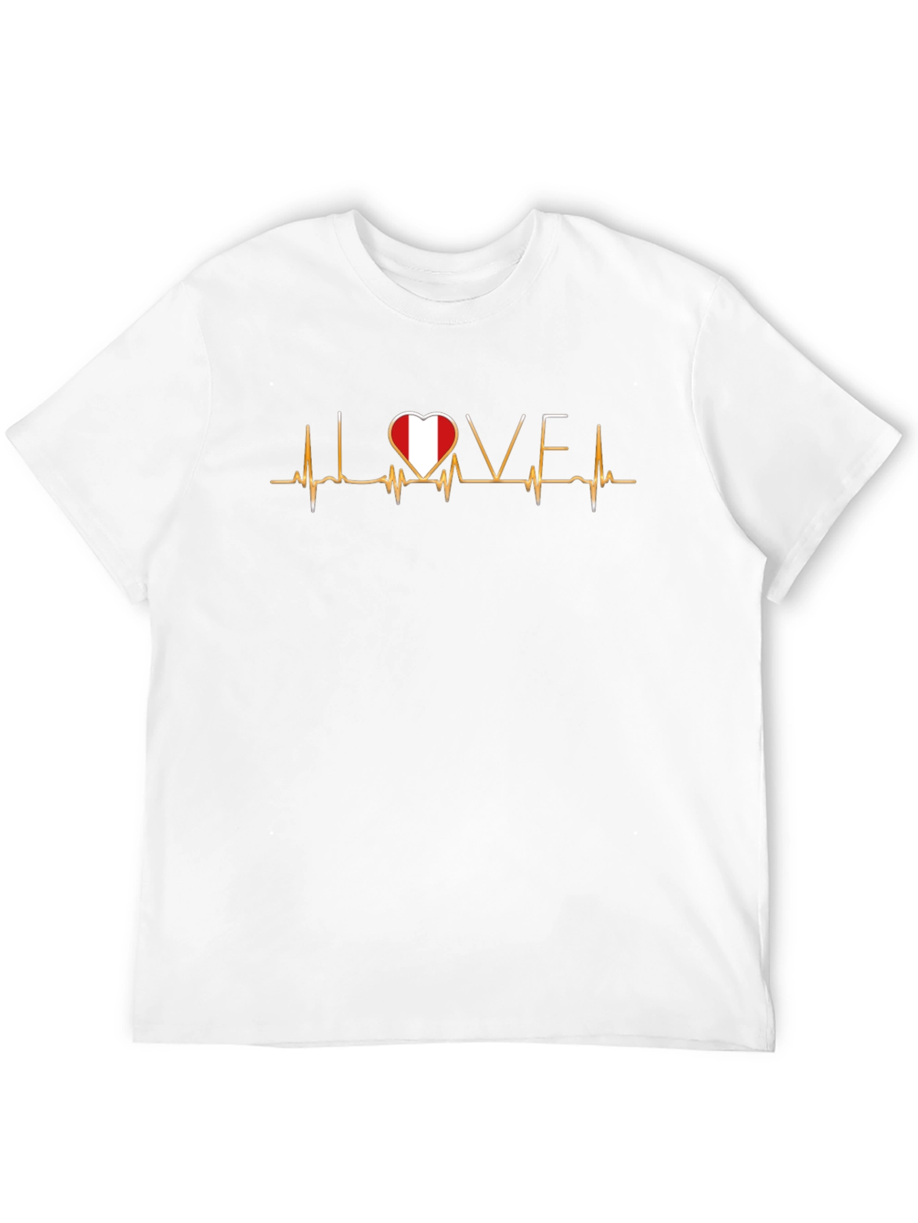 Love Peru Heartbeat T-Shirt