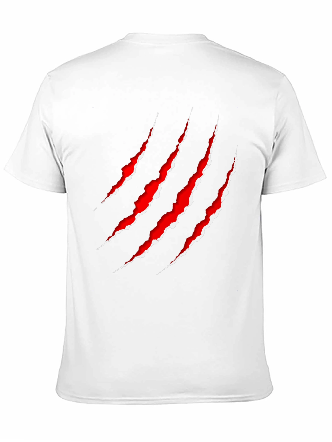 Claw Mark Graphic Print T-Shirt - Edgy Style