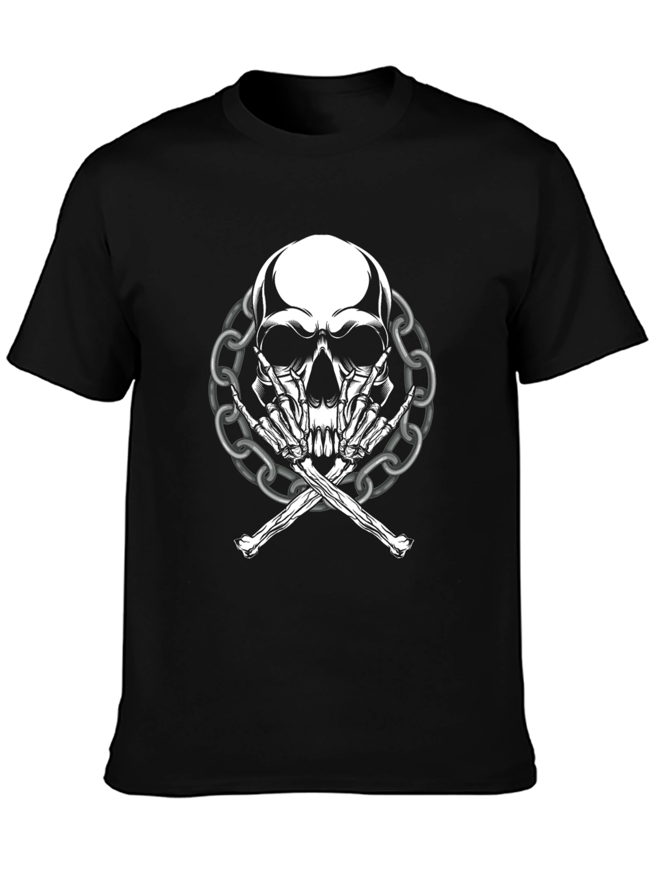 Skull & Bones Graphic Tee - Rocker Style